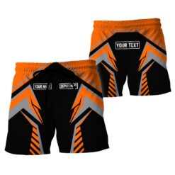 Personalized Orange 3D All Over Printed Workwear - photo 7