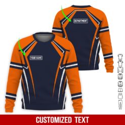 Custom Orange 3D Hoodie - photo 4
