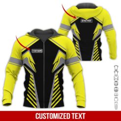 Custom Yellow 3D Hoodie - photo 6