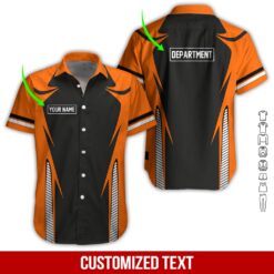 Custom Orange 3D Hoodie - photo 3