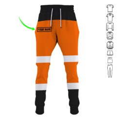 Custom Orange 3D Hoodie - photo 10