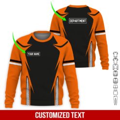 Custom Orange 3D Hoodie - photo 4