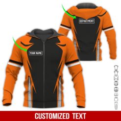 Custom Orange 3D Hoodie - photo 6