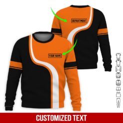 Custom Orange 3D Hoodie - photo 4