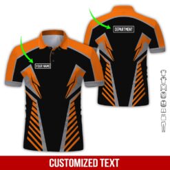 Custom Orange 3D Hoodie - photo 2