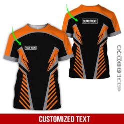 Custom Orange 3D Hoodie
