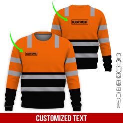 Custom Orange Heavy Equipment 3D Hoodie - photo 4