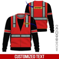 Custom Red 3D Hoodie - photo 4