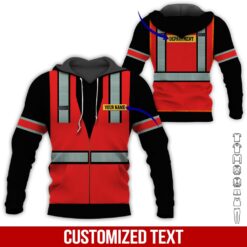 Custom Red 3D Hoodie - photo 5
