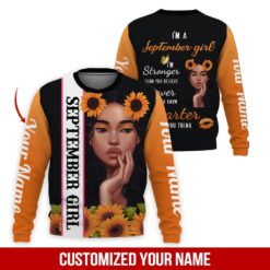 Custom September Girl 3D Hoodie - photo 4