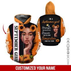 Custom September Girl 3D Hoodie - photo 6