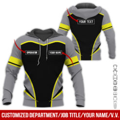 Custom Text Charcoal Grey Heavy Equipment Hoodie - photo 15