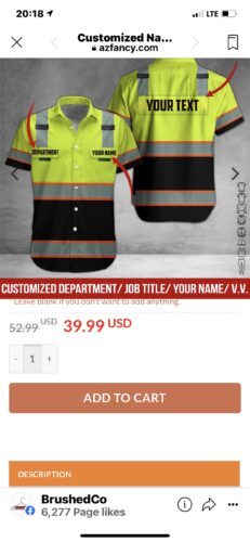 Pocket - Customized Workwear Style Uniform 3D All Over Printed Clothes AV213 photo review