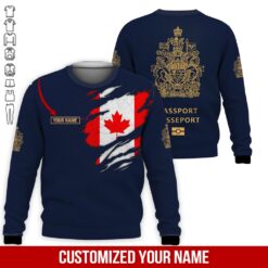Canada Passport Style 3D Hoodie - photo 4