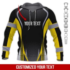 Custom Text and Logo Yellow Heavy Equipment Hoodie - photo 5