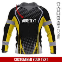 Custom Text and Logo Yellow Heavy Equipment Hoodie - photo 6