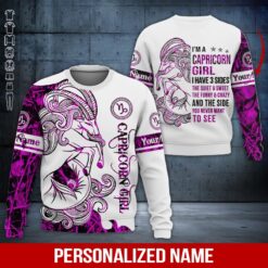 Custom Capricorn Girl 3D Hoodie - photo 4