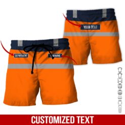 Custom Text Orange Workwear 3D Hoodie - photo 7