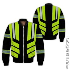 Custom Text Safety Vest 3D Hoodie - photo 9