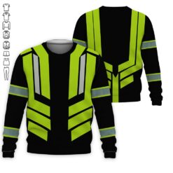 Custom Text Safety Vest 3D Hoodie - photo 4