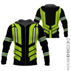 Custom Text Safety Vest 3D Hoodie - photo 6