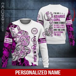 Custom Aquarius Girl 3D Hoodie - photo 4
