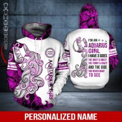 Custom Aquarius Girl 3D Hoodie - photo 5