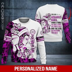 Custom Aquarius Girl 3D Hoodie - photo 4