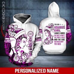 Custom Aquarius Girl 3D Hoodie - photo 5