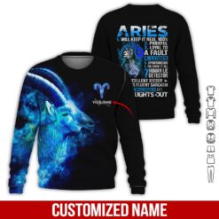 Custom Aries 3D Hoodie - photo 4