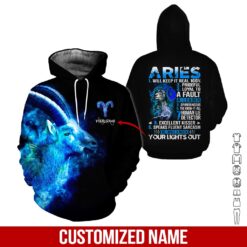 Custom Aries 3D Hoodie - photo 5