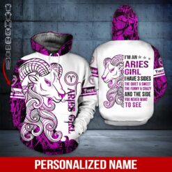 Custom Aries Girl Hoodie - photo 5