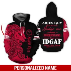 Custom Aries Guy 3D Hoodie - photo 5
