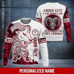 Custom Aries Guy 3D Hoodie - photo 4