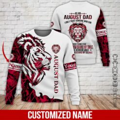Custom August Dad 3D Hoodie - photo 4