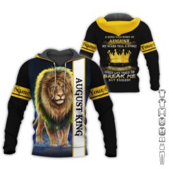Custom August King 3D Hoodie - photo 5