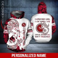 Custom Capricorn Girl 3D Hoodie - photo 5
