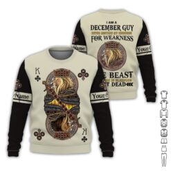 Custom December Guy 3D Hoodie - photo 4