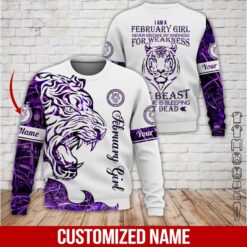 Custom February Girl 3D Hoodie - photo 4