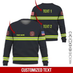 Custom Firefighter 3D Hoodie - photo 4