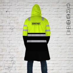 Custom Green 3D All Over Printed Hooded Coat - photo 3