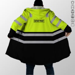 Custom Green 3D All Over Printed Hooded Coat - photo 2