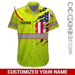 Personalized Green Heavy Equipment 3D Printed Shirt - photo 3