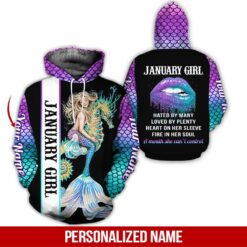 Custom January Girl Hoodie - photo 5