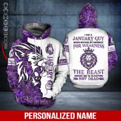 Custom January Guy 3D Hoodie - photo 5
