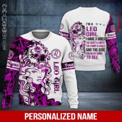 Custom Leo Girl 3D Hoodie - photo 4