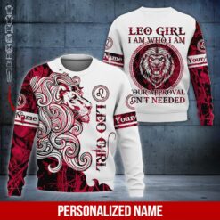 Custom Leo Girl 3D Hoodie - photo 4