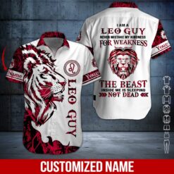 Personalized Leo Guy All Over Printed Clothes - photo 3