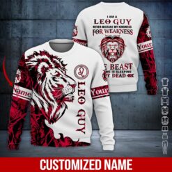 Personalized Leo Guy All Over Printed Clothes - photo 4