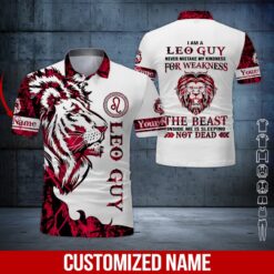 Personalized Leo Guy All Over Printed Clothes - photo 2